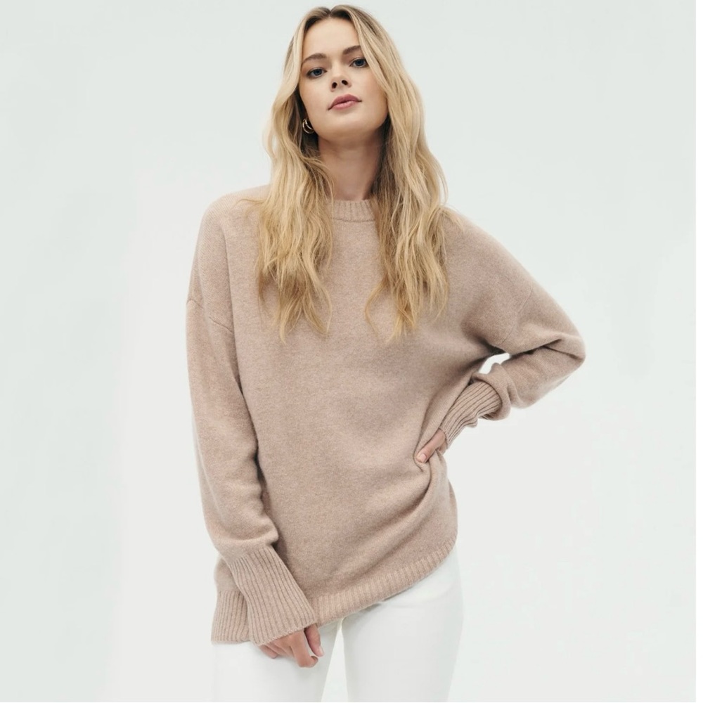 NAADAM Luxe Cashmere Oversized Crewneck Sweater